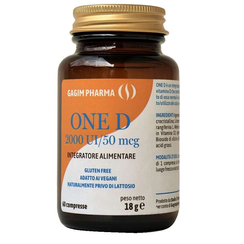 One d - 60 compresse senza glutine naturalmente privo di lattosio