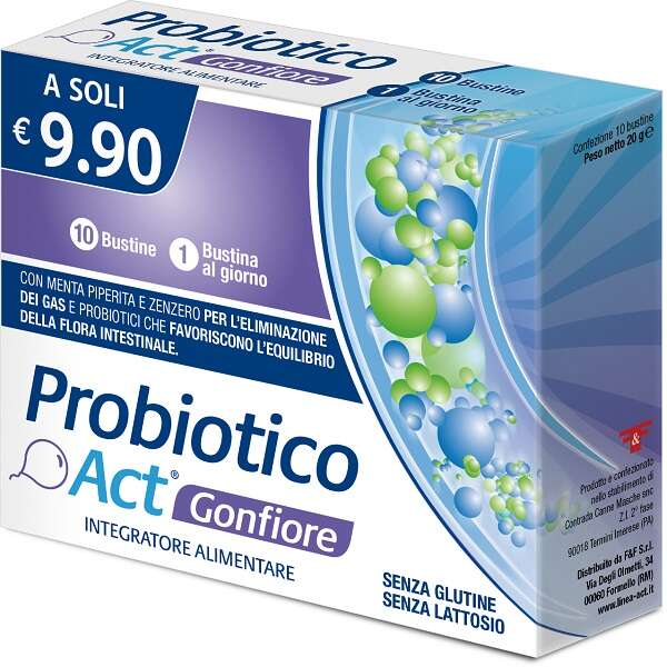 Probiotico act gongfiore - Probiotico act gonfiore 10 bustine