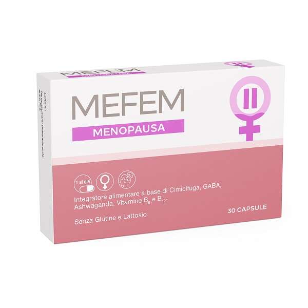 Mefem menopausa - 30 capsule senza glutine e senza lattosio