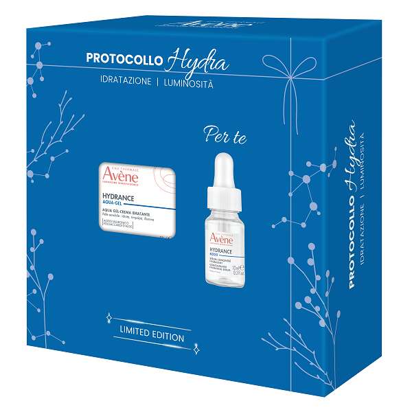 Avene - Eau thermale  hydrance cofanetto natale 2026 hydra aqua gel-crema idratante 50 ml + concentrated hydrating serum 10 ml