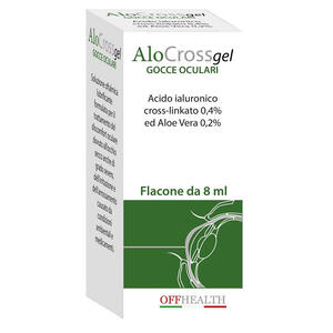 Offhealth - Alocross gocce oculari acido ialuronico cross-linkato 0,2% e aloe vera 8 ml