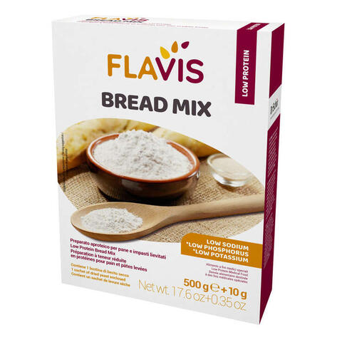Flavis - Bread mix preparato per pane e impasti lievitati aproteici 500 g