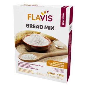 Flavis - Bread mix preparato per pane e impasti lievitati aproteici 500 g