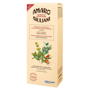 Amaro medicinale - Amaro giuliani elisir benessere 300 ml nuova formula