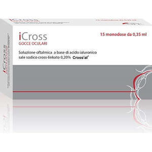 Off - Icross soluzione oftalmica acido ialuronico cross-linkato 0,2% 15 monodosi da 0,35 ml