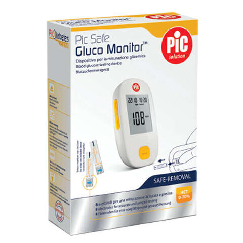 Pic - Glucometro con monitor  gluco safe 1 pezzo