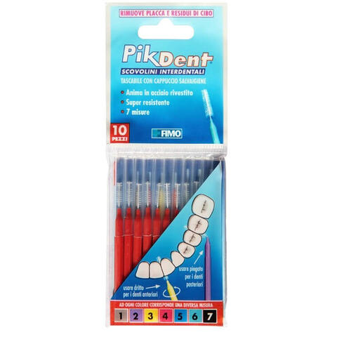 Fimo - Pikdent stuzzicolino 4 rosso 10 pezzi
