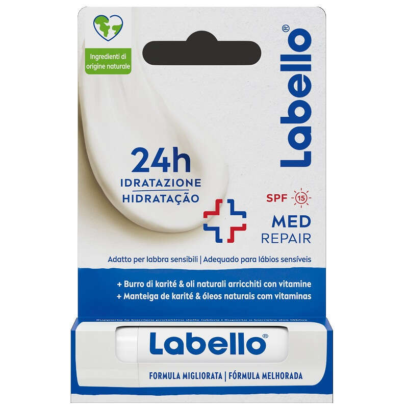 Labello - Med repair spf15 24h idratazione fondente sulle labbra 5,5 ml