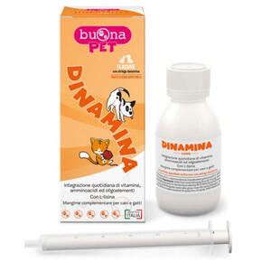 Steve jones - Dinamina cani gatti flacone con siringa dosatrice in pasta 60 g buonapet