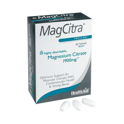 Healthaid magcitra magnesium citrate 1900mg - Magcitra magnesio citrato 60 compresse