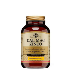 Solgar - Cal mag zinco 100 tavolette