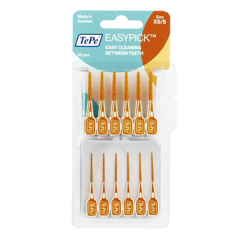 Tepe - Scovolini easypick extrasmall/small arancione 36 pezzi