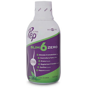Ultra pep - Slim 6 zero te' verde 500 ml biosline