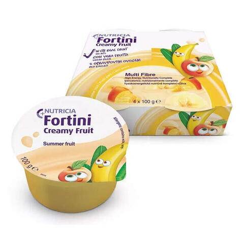 Nutricia - Fortini creamy fruit multi fibre frutti gialli 4x100 g