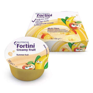 Nutricia - Fortini creamy fruit multi fibre frutti gialli 4x100 g