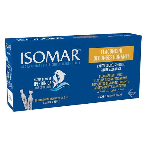 Isomar - Flaconcini decongestionanti soluzione ipertonica 20 flaconcini 5 ml