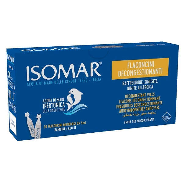 Isomar - Flaconcini decongestionanti soluzione ipertonica 20 flaconcini 5 ml