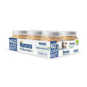 Humana - Omogeneizzato manzo bio 6 vasetti da 80 g