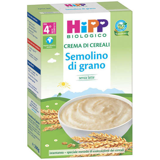 Hipp - Bio crema cereali semolino di grano 200 g