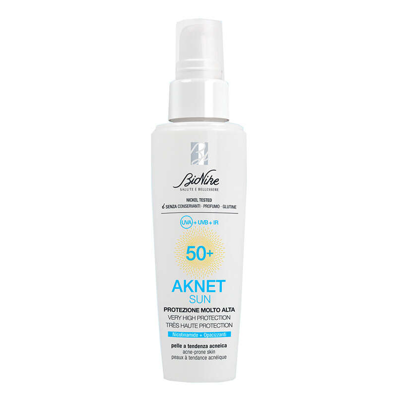 Bionike - Aknet sun protezione molto alta spf50+ 50 ml