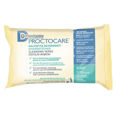 Dermovitamina - Proctocare salviette detergenti 15 pezzi