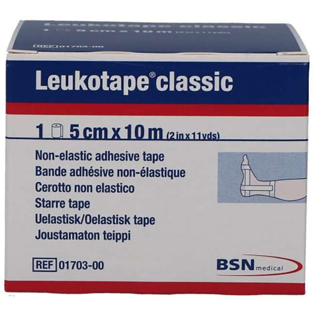 Leukotape - Benda anelastica per bendaggi funzionali 5x100 cm