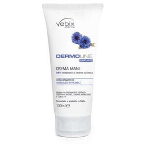 Vebix - Dermoline crema mani fiordaliso 100 ml