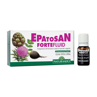 Naturando - Epatosan forte fluid 10 flaconcini da 10 ml