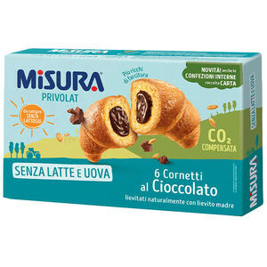 Cornetti al cioccolato - Misura cornetti privolat cioccolato senza latte e senza uova 290 g