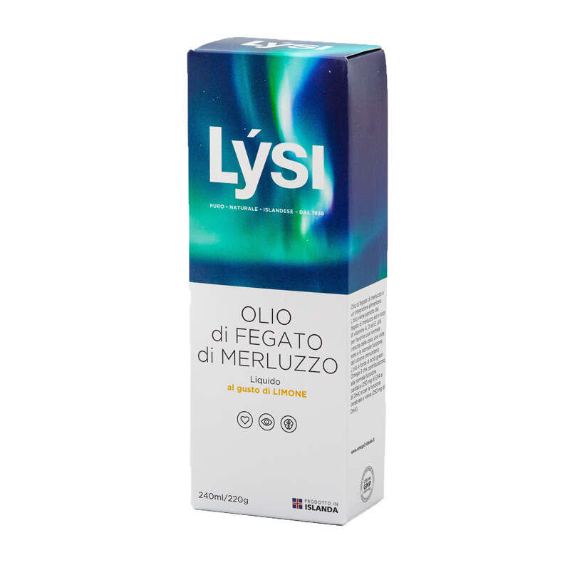 Olio di fegato di merluzzo - Lysi olio fegato merluzzo limone 240 ml