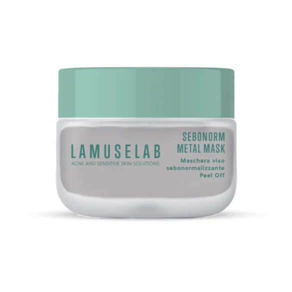 Maschera viso sebonormalizzante - Lamuselab sebonorm metal mask 100 ml