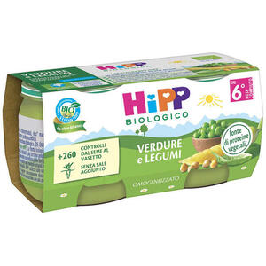 Hipp - Bio omogeneizzato verdure/legumi 2x80 g
