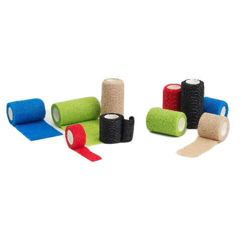 Farmaban - Cpk sport 2,5 cm x 4,5 m rosso bende elastiche di sostegno coesive in tnt unita' di vendita 48 pezzi