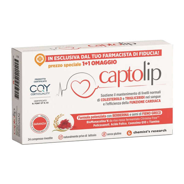 Chemist's research - Captolip new formula 24 compresse rivestite