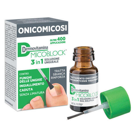 Dermovitamina - Micoblock 3 in 1 onicomicosi soluzione ungueale 7 ml