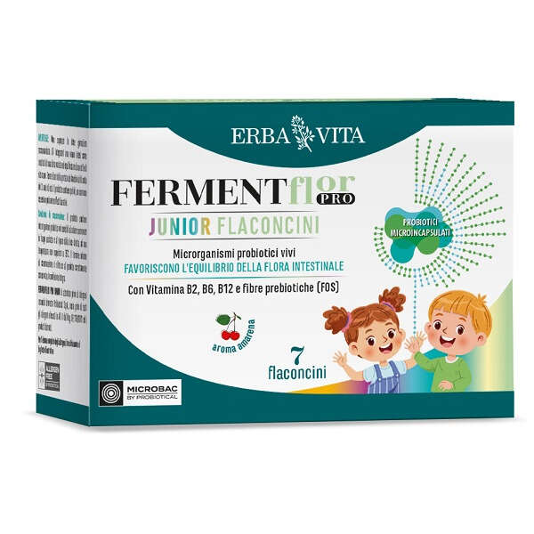 Erba vita - Fermentflor pro junior 7 flaconcini da 10 ml