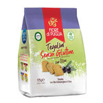 Fiore di puglia  tegolini con olive - Fiore di puglia tegolini con olive 175 g