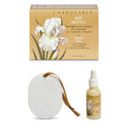 Iris bianco medaglione ceramica profumato cassetti armadi