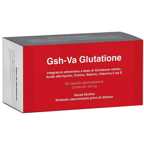 Gsh-va glutatione - 60 capsule gastroresistenti da 490 mg