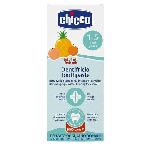 Chicco - Dentifricio tuttifrutti da 1 a 5 anni con fluoro