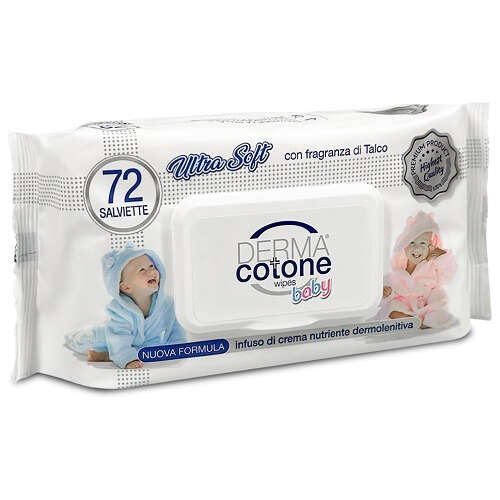 Dermacotonebaby - Dermacotone baby salviettine con infuso di crema 72 pezzi