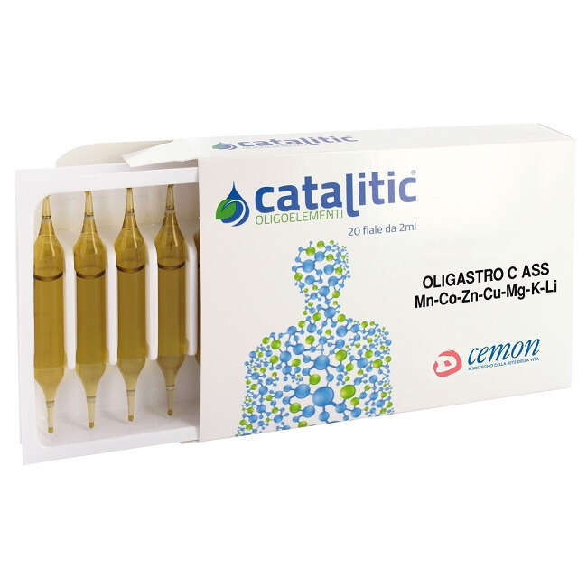 Cemon - Catalitic oligoelementi oligatro mn-co-zn-cu-mg-k-li 20 ampolle