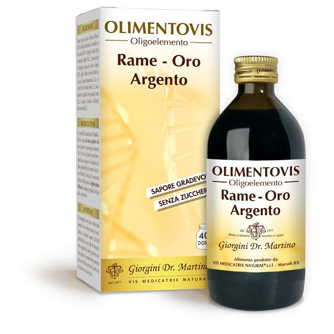 Giorgini - Rame oro argento olimentovis 200 ml con edulcoranti senza zuccheri