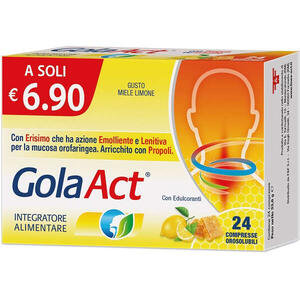 F&f - Gola act miele e limone 24 compresse orosolubili