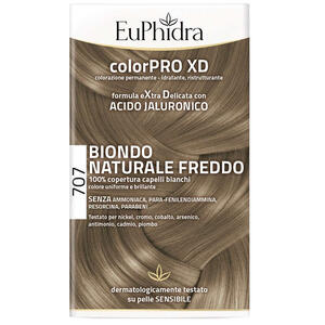 Euphidra - Colorpro xd 707 biondo naturale f colore + attivante + balsamo + cuffia + guanti