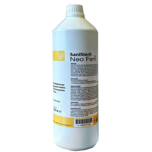 Sanisteril - Disinfettante conservante per strumenti chirurgici dentistici e sanitari  neoferri 1000ml