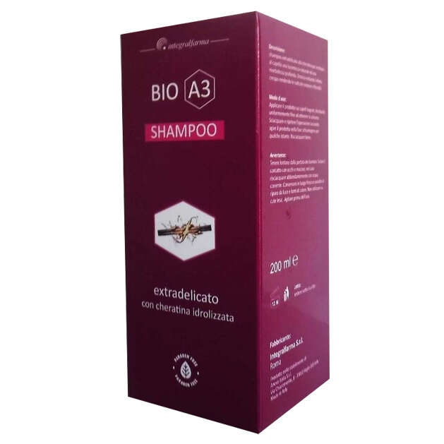 Bio a3 shampoo extradelicato - Bio a3 shampoo extra delicato 200 ml