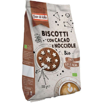 Fior di loto - Biscotti con cacao e nocciole 350 g