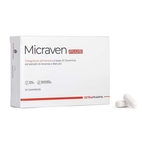 Cetra pharma - Micraven plus 20 compresse da 1030 mg