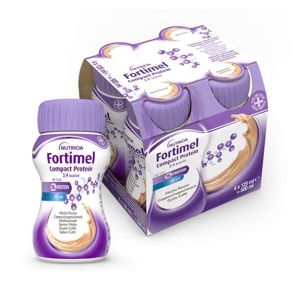 Fortimel - Compact protein caffe' 4 bottiglie da 125 ml